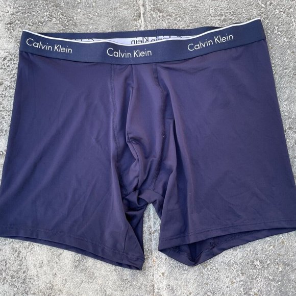 Calvin Klein Men Under Wear navy Blue Boxer Brief underwear New no tags - Picture 1 of 11